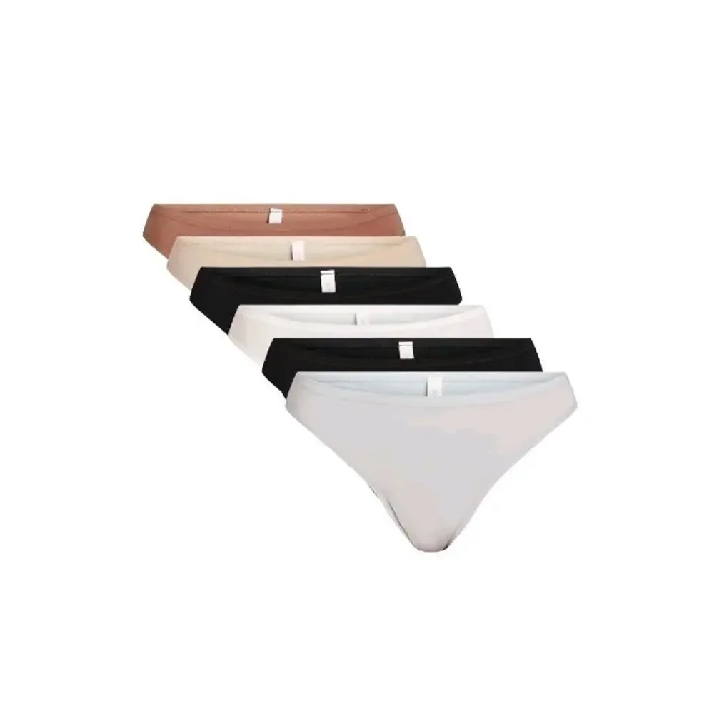 Joyspun Microfiber Thong Women’s Size XXL (20) 6 Pair Super Soft‎ Lays Flat